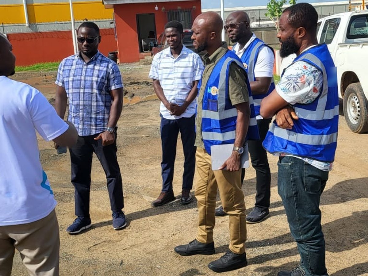 Multicom engineers on a customer site during an assessment